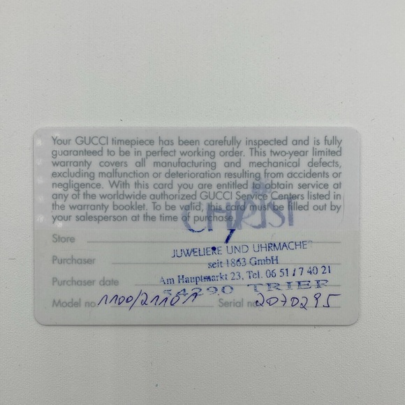 Vintage GUCCI Swiss Made Gold watch with Black/Red Bands w/ Original Boxes -HOT! - Picture 11 of 14